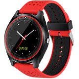 Ceas Smartwatch cu Telefon iUni V9 Plus, Touchscreen, 1.3 Inch HD, Camera 2MP, iOS si Android, Rosu